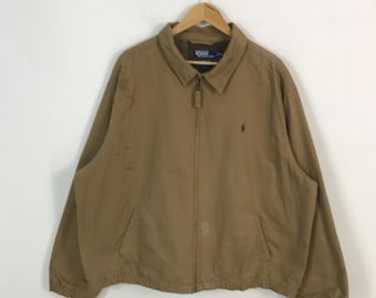 Vintage Polo by Ralph Lauren Brown Zipper Jacket - Etsy