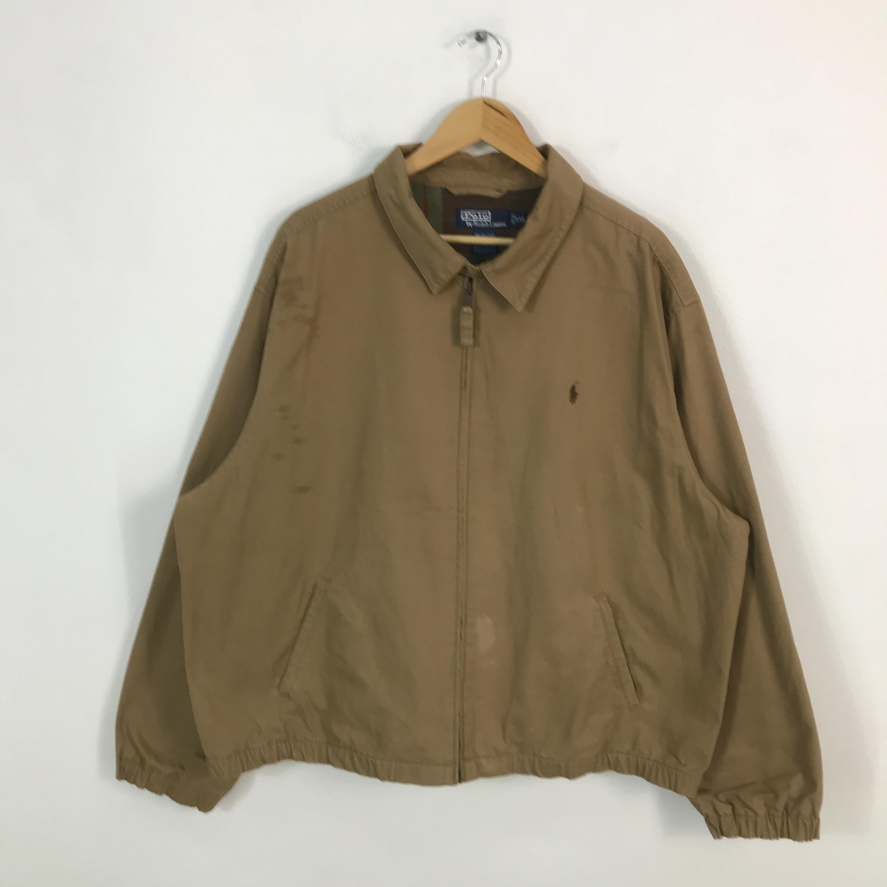 Vintage Polo by Ralph Lauren Brown Zipper Jacket - Etsy