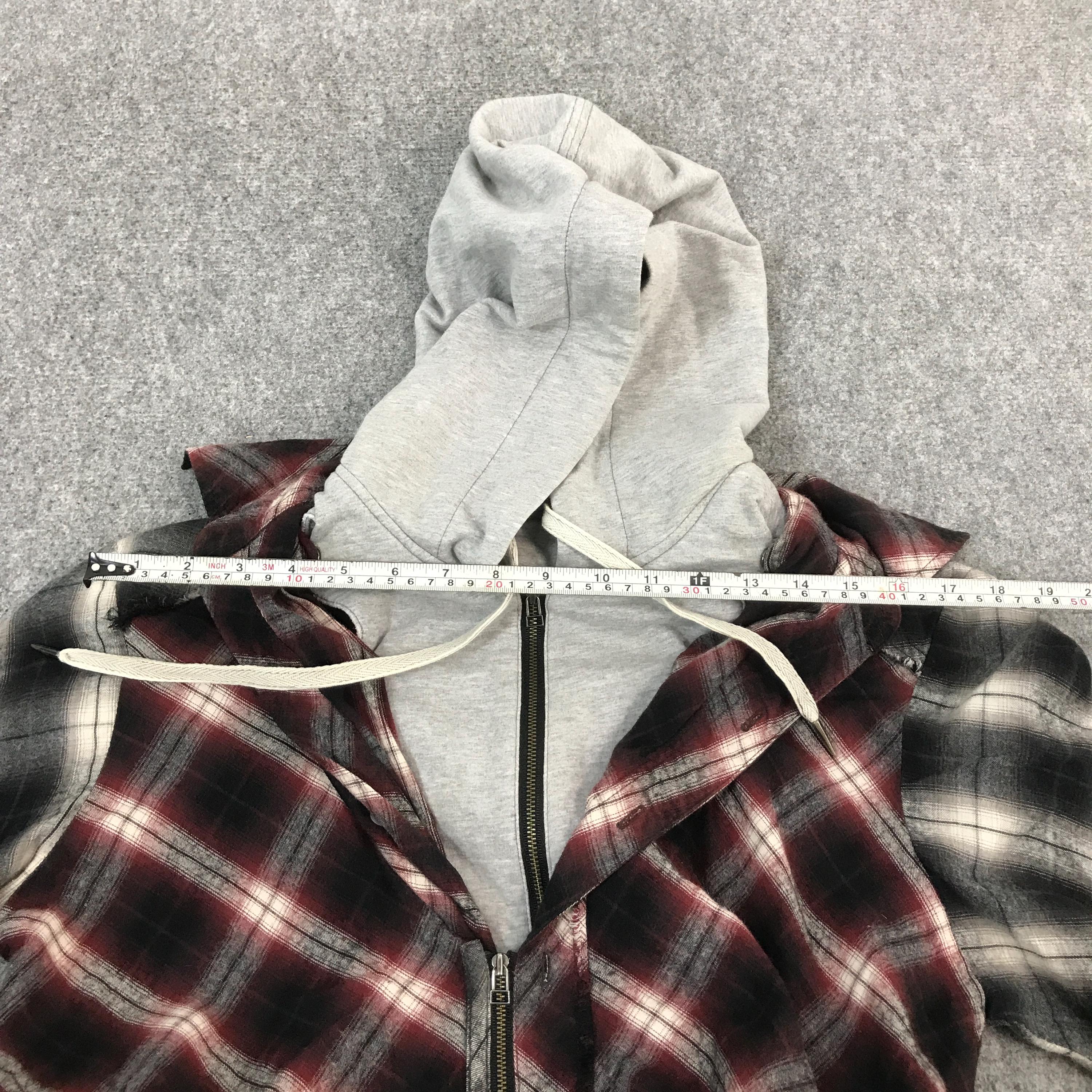 Vtg 14th Addiction Tartan Punk Japan Style Double Zipper Jacket