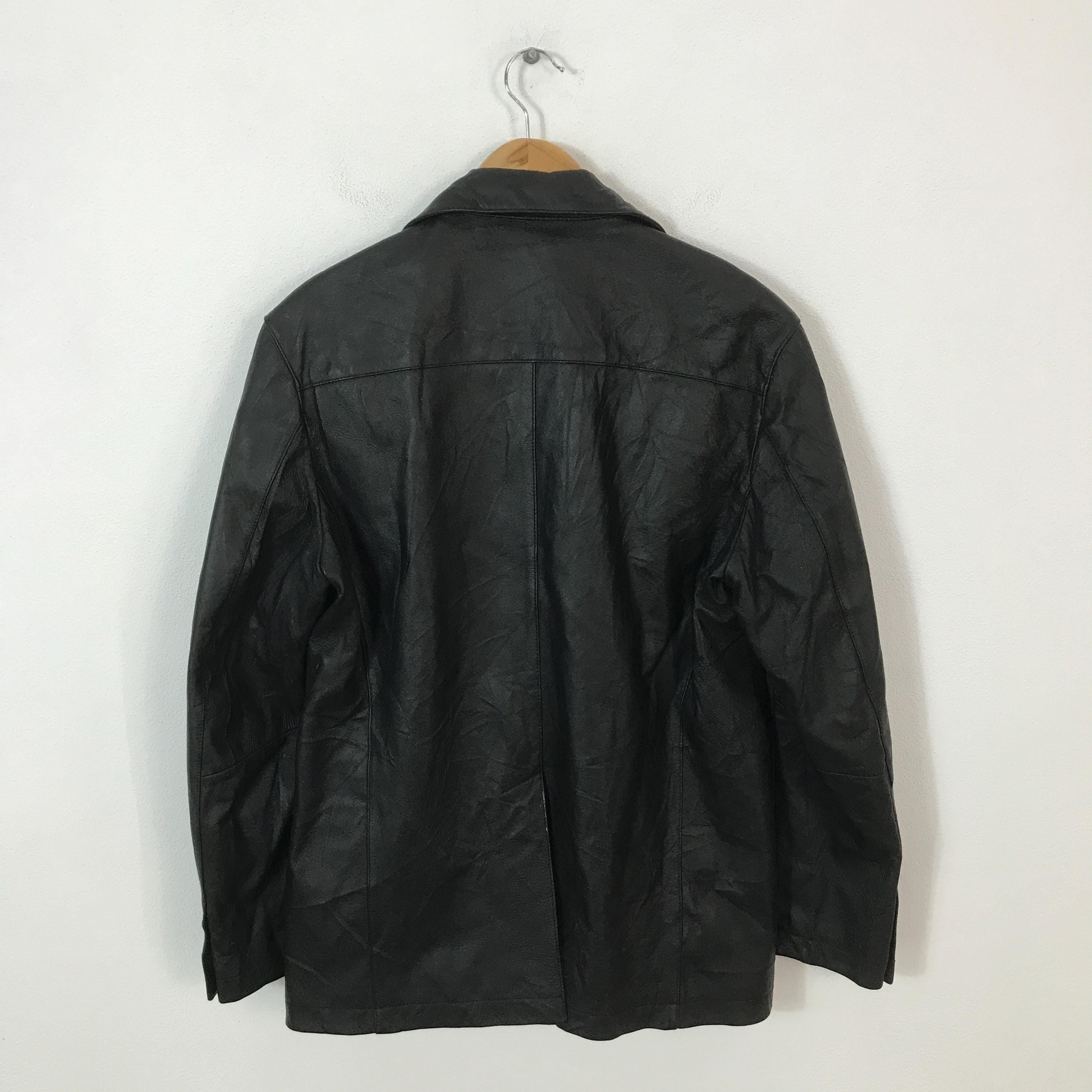 Japan Punk Design Abx Brand Japan Leather Blazer Jacket - Etsy