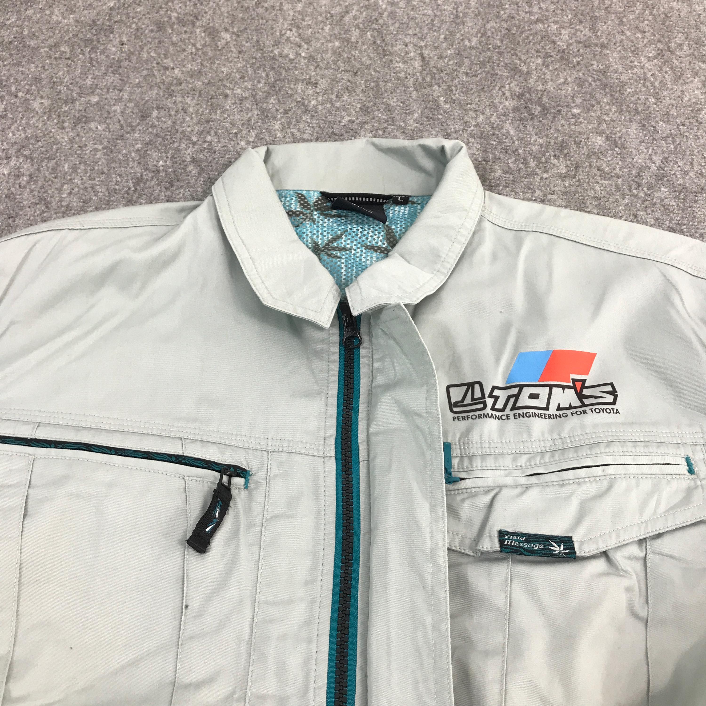 【即日匿名配送】TOM'S TOYOTA ナイロンジャケット LL(XL)サイズ Vtg Tom's Racing Toyota Jacket Japan Erformance Engineering for