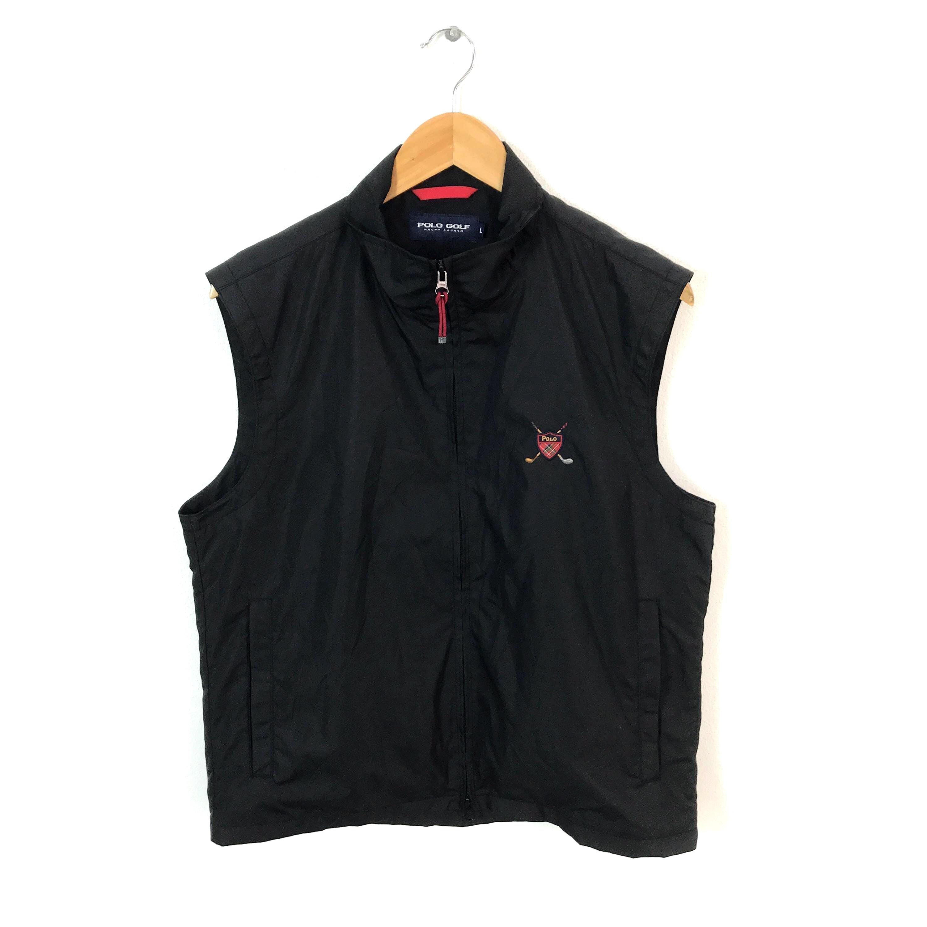 Vtg Polo Golf Ralph Lauren Vest Black Vest - Etsy