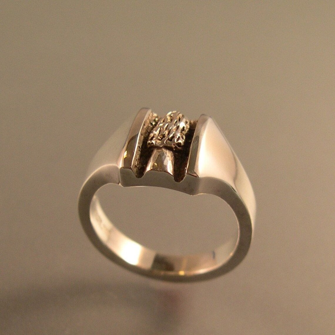 Morel Mushroom Ring Mushroom Ring Morel Jewelry Sterling Etsy