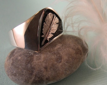 Feather Ring, Bird Ring, Bird Watchers Ring, Sterling Silver