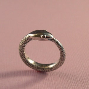Ouroboros Ring, Heavy Weight, Sterling Silver