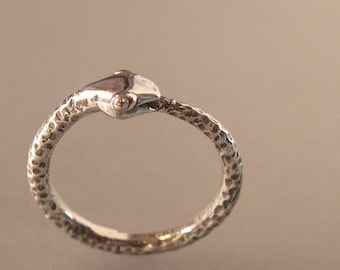 Anillo de serpiente de plata, anillo de Ouroboros, anillo de Serpant