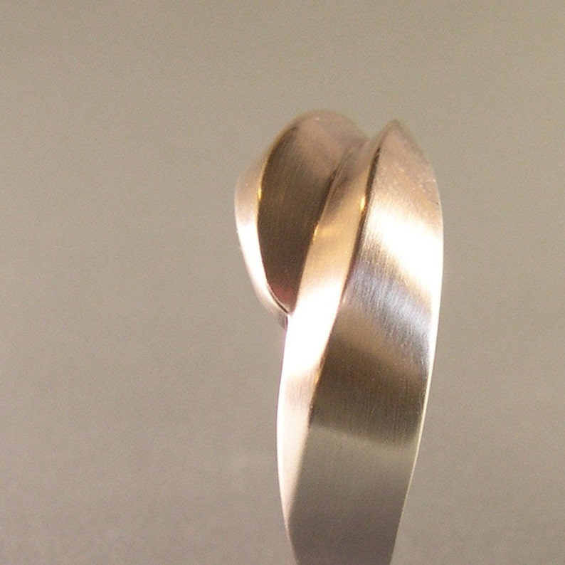 Winding Wave Ring, Ocean Ring, Surfer Ring, Yin Yang Ring, Sterling Silver image 1