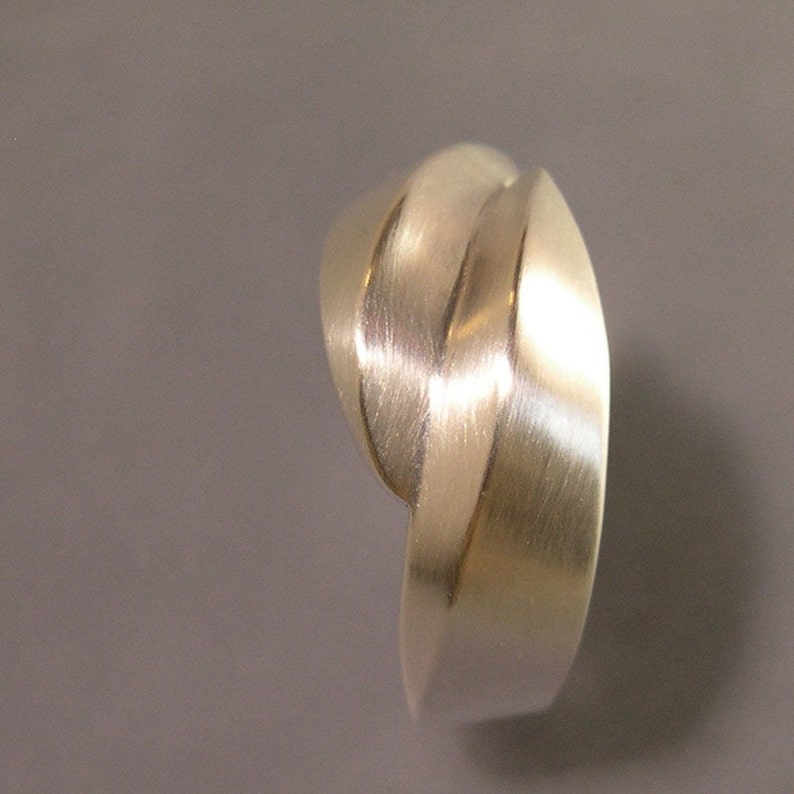 Winding Wave Ring, Ocean Ring, Surfer Ring, Yin Yang Ring, Sterling Silver image 4