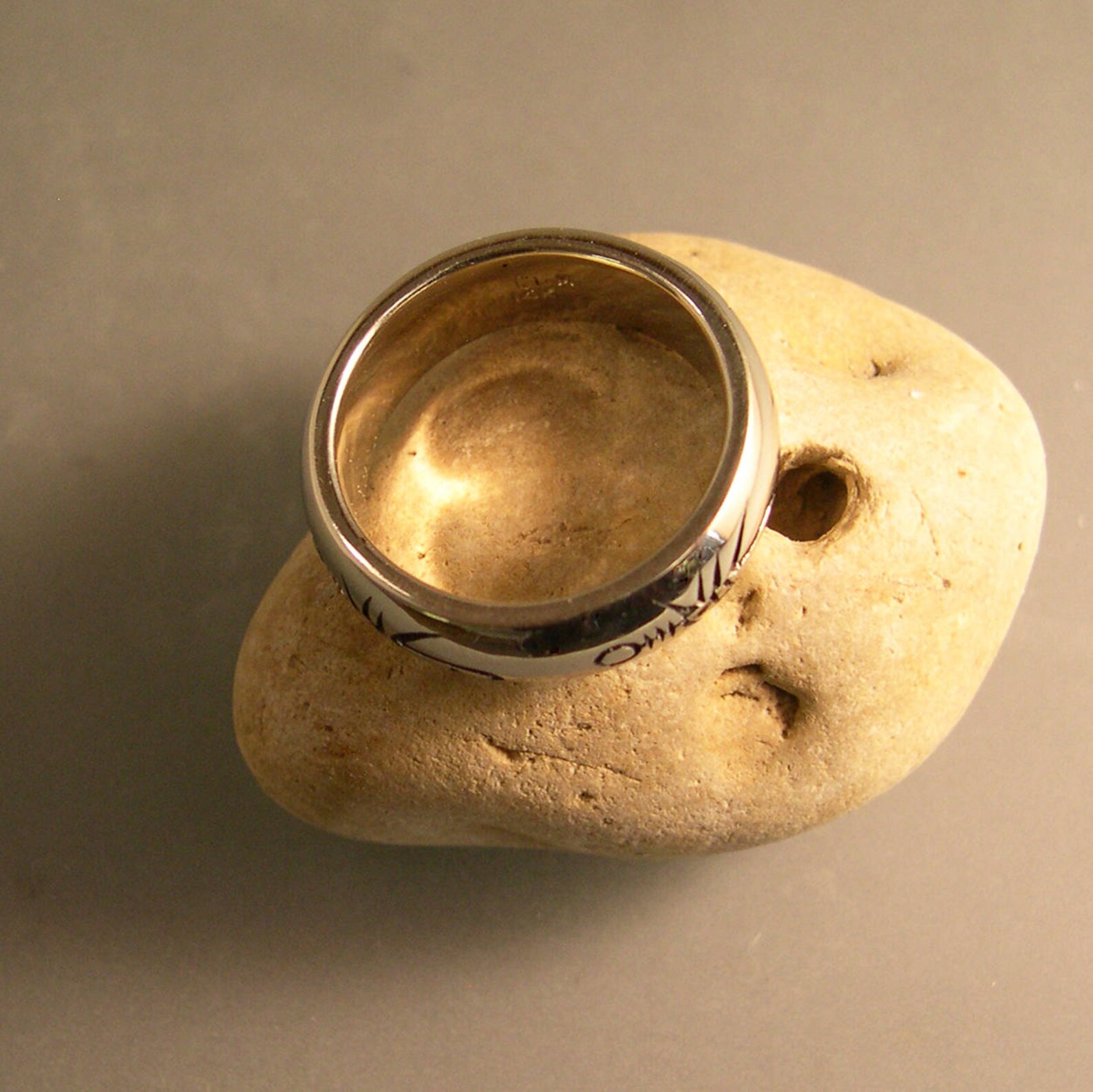 Fly Fishing Ring 14k White Gold Fly Fishing Ring Fishing Etsy