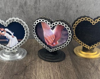 Heart Frame Photo Holder – Magnetic Single-Sided Display