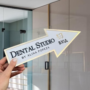 Nursery name sign - left|right business arrow sign, pointer arrow sign Metal arrow sign, acrylic arrow sign. Address arrow, this way sign