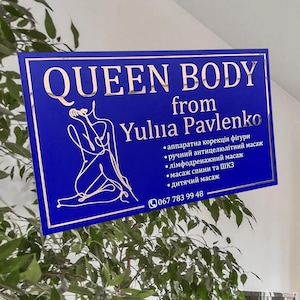 Modern Salon Signs & Hair Studio Signs – Acrylic Mirror, Frosted Large Business Signs. Boutique Salon Sign Solutions Indoor Business Sign