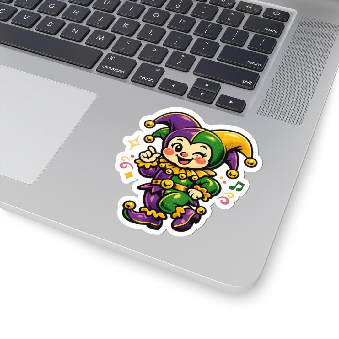 Jester Sticker Dancing Jester Sticker | Kiss-cut Sticker - Etsy
