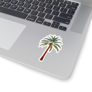 Tropical Palm Tree Kiss-Cut Stickers | Summer Vibes, Laptop Decals, Beach Decor, Gift for Travelers, Sticker