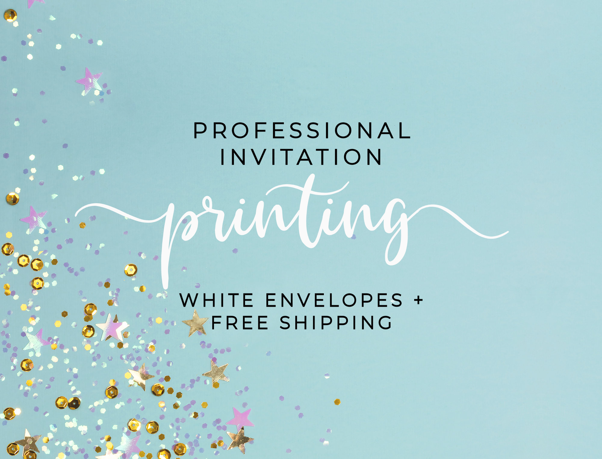 Printed Invitations Printing Service Invitation Prints Etsy