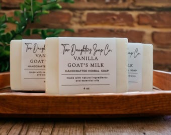 Handcrafted Vanilla Goat Milk Soap: Natural Artisan Soap
