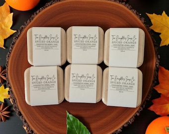 Handcrafted Spiced Orange Guest Soap: Natural Artisan Soap