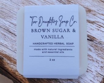 Handcrafted Brown Sugar & Vanilla Guest Soap: Natural Artisan Soap