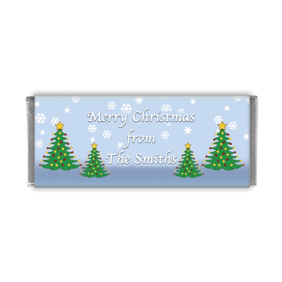 Christmas Trees Candy Bar Wrappers Il_570xn
