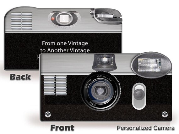 10 Vintage 35mm Reproduction Disposable Camera-24 exp Fuji color film, with flash-PERSONALIZE-wedding cameras, anniversary cameras(F84000) Il_570xn