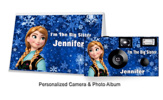 Frozen Anna Camera and Photo Album Set-PERSONALIZE-Big Sister Gift, Big Brother, Birthday Gift, Christmas Gift - FREE options Il_570xn