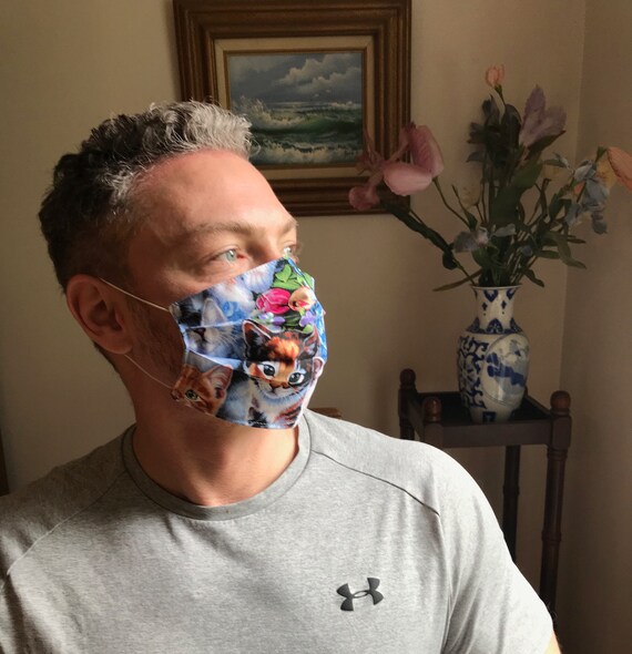 Grab Bag -- 1 cotton face mask. 100% cotton. Cleansed with alcohol & heat sealed in a polybag Il_570xn