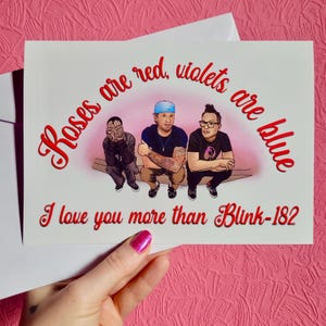 Tarjeta de aniversario y San Valentín de pop punk / Tarjeta de aniversario de punk rock de los años 2000 / Tarjeta de amor divertida para fanáticos de la música Y2K / Tarjeta A5 grande y llamativa