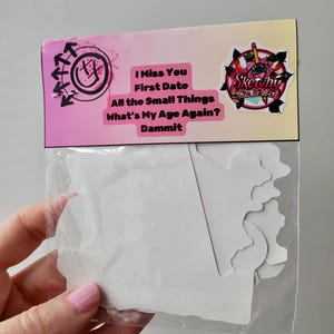 Pop Punk Sticker Pack | Tattoo-Inspired Vinyl Stickers | Y2K Nostalgia & Alternative Art | Pop Punk Die-Cut Stickers | Skater and Emo Decor image 10