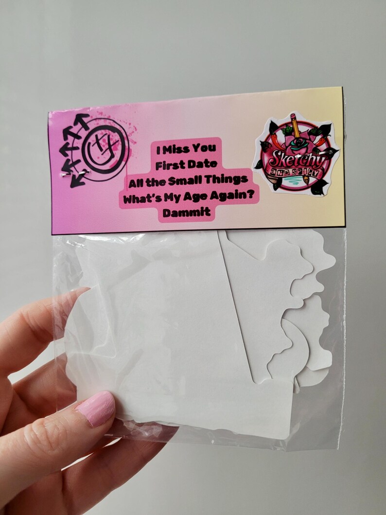 Pop Punk Sticker Pack | Tattoo-Inspired Vinyl Stickers | Y2K Nostalgia & Alternative Art | Pop Punk Die-Cut Stickers | Skater and Emo Decor image 10