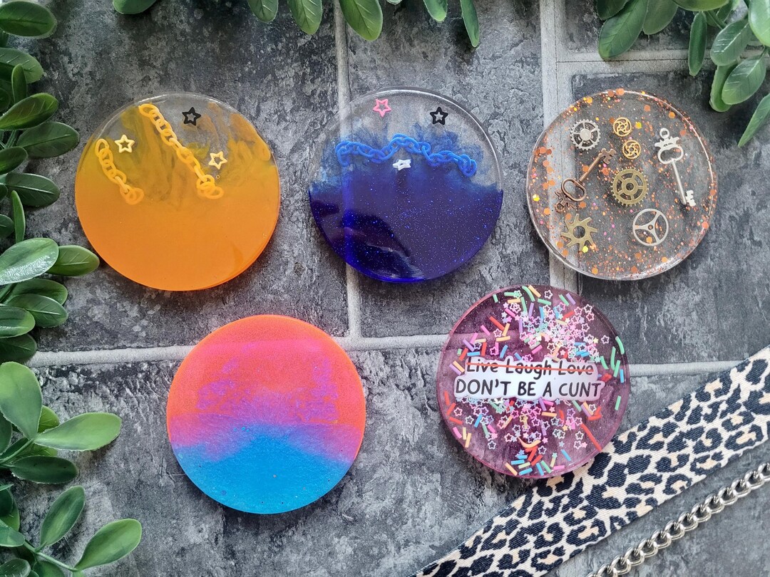 Alternative Coasters Alternative, Bold & Unique Handmade Resin Coasters | Celestial, Gothic ...
