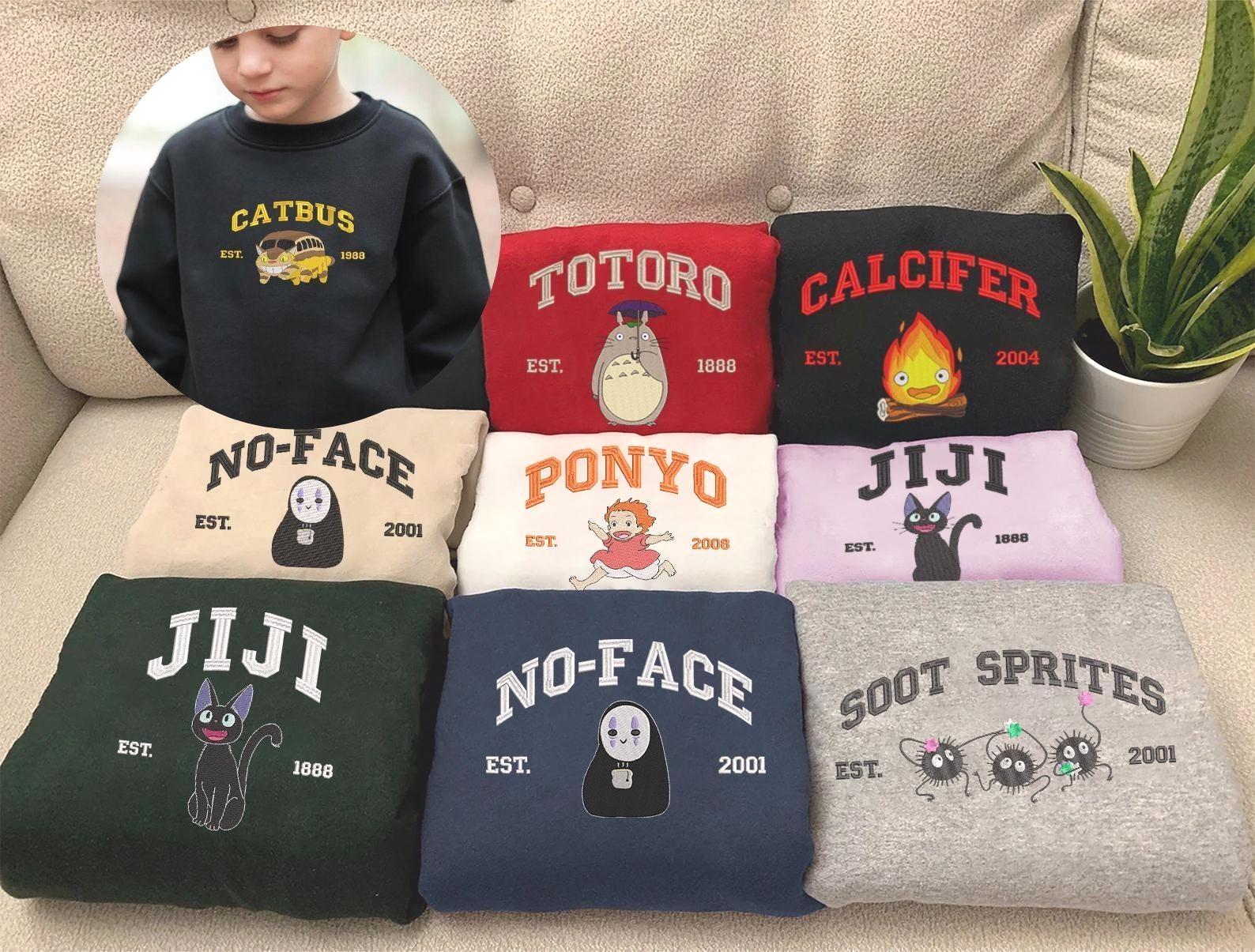 Anime Character Embroidered Kids Sweatshirt, Cute Manga Japanese Lover, Birthday Gift For Boys, Gift For Anime Fan ESH2236-2242