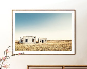 Few And Far Between - Western Art Photography - Abandoned Building Photo Print - Rustic Decor - Colorado Photograph - Minimalist Art