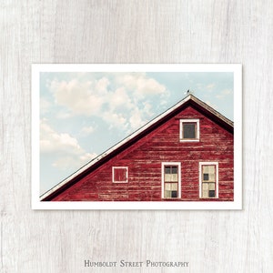 Weathered - Red Barn Photograph - Rustic Farm Art - Old Barn Photo Print - Farmhouse Decor - Modern Country Photography - Red Barn Art Print