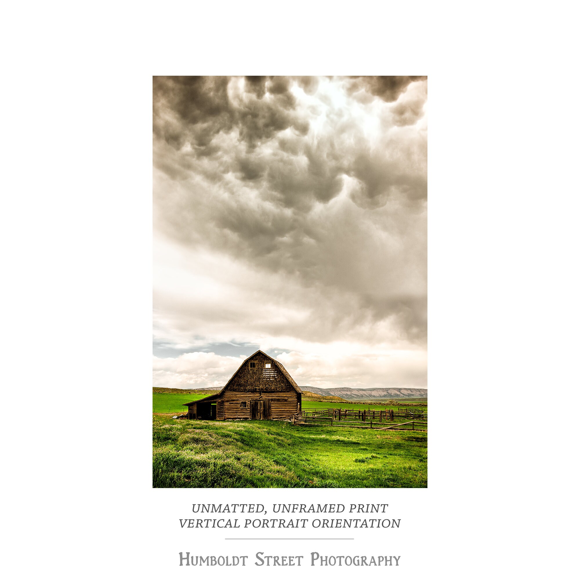 A Quiet Storm - Old Barn Photograph - Rustic Country Farmhouse Wall ...