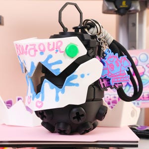 Altavoz Bluetooth Jinx Grenade personalizado, estilo League of Legends, impreso en 3D, portátil, con carga tipo C, regalo de héroe de la liga de grafitis de LoL