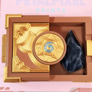 Boîte à collectionner imprimée en 3D Hearthstone, rangement élégant pour cartes, bijoux, petits objets, cadeau magique de la Saint-Valentin, décoration pour les fans et les collectionneurs