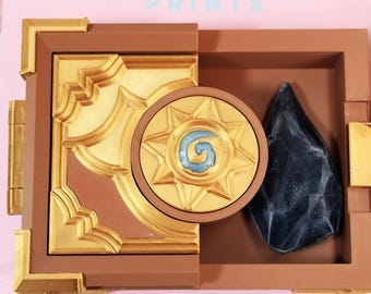 Hearthstone 3D Printed Collectible Box Elegant Storage for Cards Jewelry Small Items Magical Valentine&#39;s gift Decor for Fans and Collectors