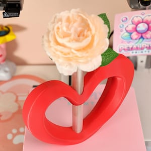 Heart Vase Modern Love Vase 3D Printed Minimalist Home Decor Ideal for Flowers Gifts Interior Wedding Anniversary Housewarming Lover Gift