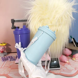 Water Bottle Furry Fursuit Colling Fan with Wind Speed USB Cup Fan for Summer Festivals Cosplay Events Portable 3D Printed Anti Heat Fan