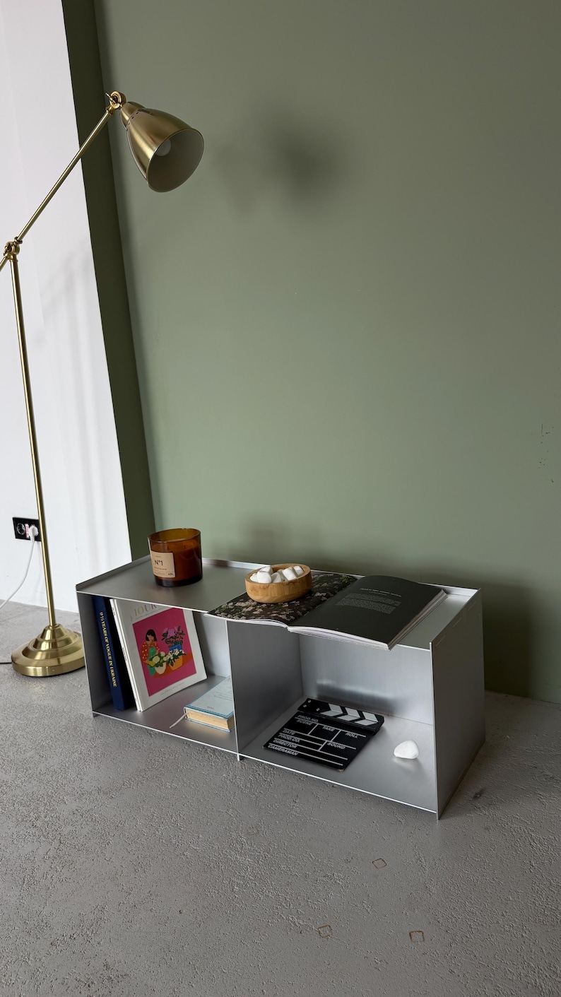 Stainless Steel Shelf Unit. Two Tier Storage Shelf. Metal Shelving Unit ...