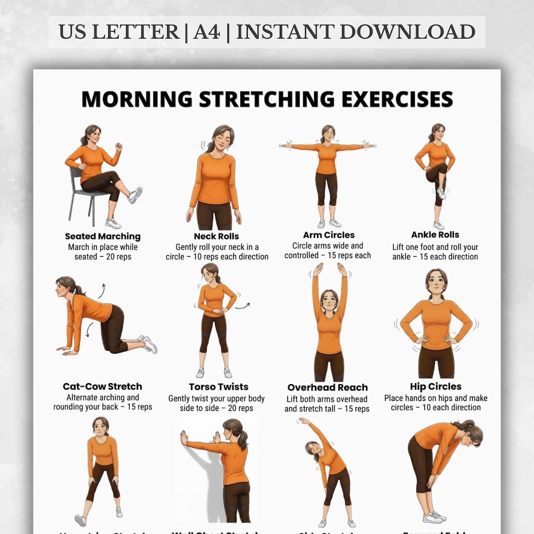 Morning Stretching Exercises for Women | Full Body Stretch Routine ...