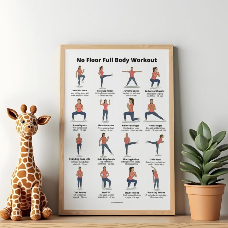 Isometric Strength Routine Printable PDF, Full Body Static Hold ...
