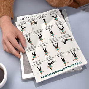 Resistance Band Workout Chart – 16 Full Body Exercises