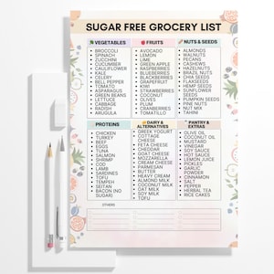 Lista de alimentos sin azúcar, lista de compras sin azúcar, lista de compras sin azúcar, lista de alimentos sin azúcar (PDF), lista de alimentos con azúcar, alimentos bajos en azúcar imagen 7