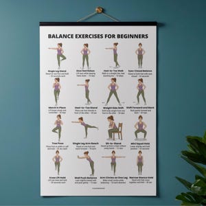 Balance Exercises for Beginners | Standing Balance Workout | Stability ...