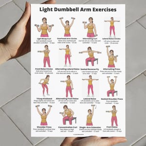 Light Dumbbell Arm Workout for Women Upper Body Toning Exercises Home ...