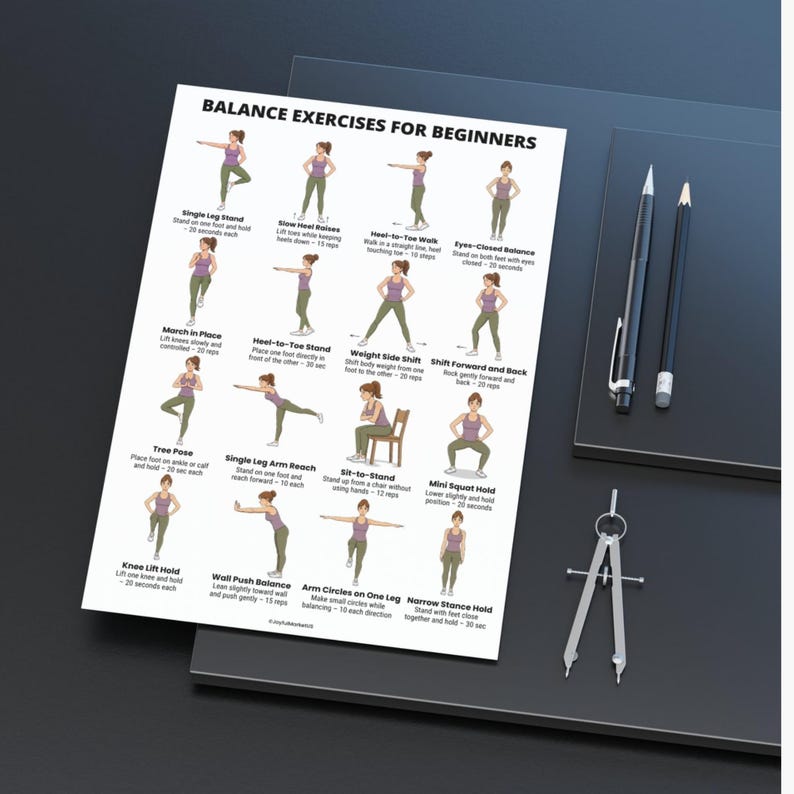 Balance Exercises for Beginners | Standing Balance Workout | Stability ...