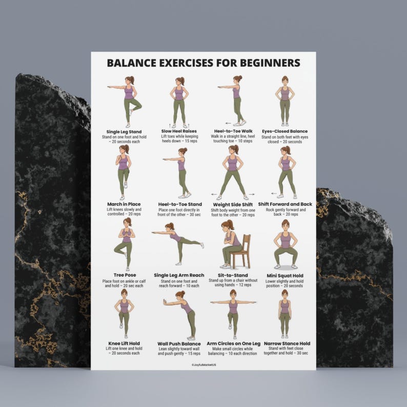 Balance Exercises for Beginners | Standing Balance Workout | Stability ...
