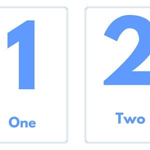 Number Flashcards 1-10 Printable | Preschool & Toddler Counting Cards | Educational Numbers Activity | Montessori Learning Numbers for Kids
