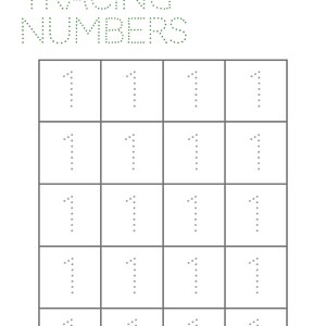 Tracing Numbers Worksheet for Kids | Printable 1-10 Number Tracing Pages | Preschool & Kindergarten Math Activity | Learn to Write Numbers